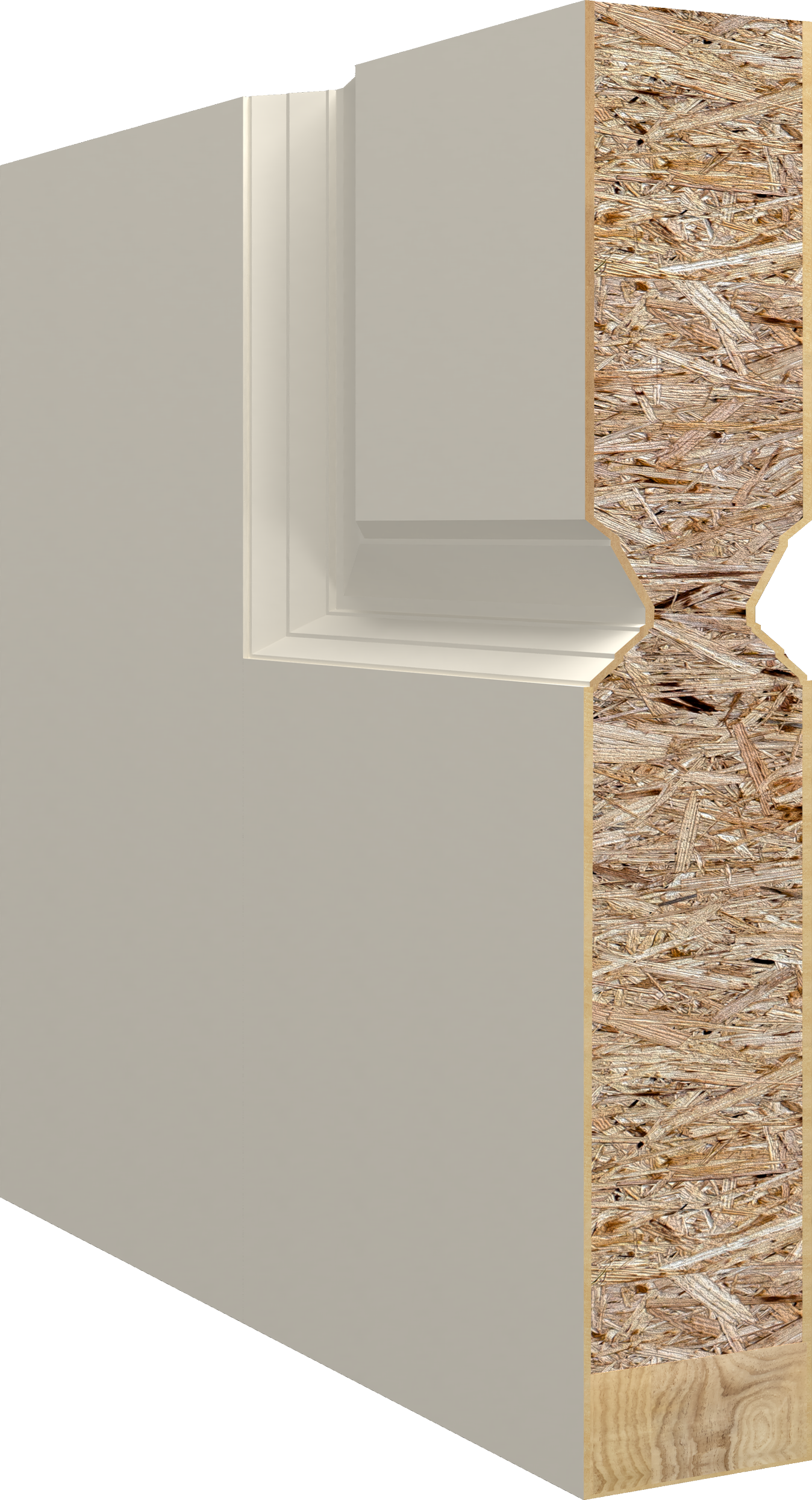 2 Panel Smooth Carrara